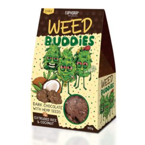 Weed Buddies czekoladki gorzkie z nasionami konopi 100g