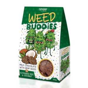 Weed Buddies czekoladki mleczne z nasionami konopi 100g
