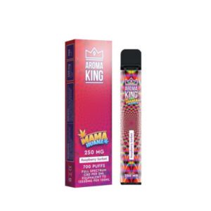 Aroma King Mama Huana CBD 250 mg Raspberry Sorbet jednorazowy e-papieros