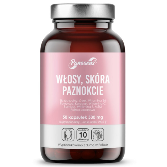 włosy skóra i paznokcie włosy skóra paznokcie suplement diety panaseus