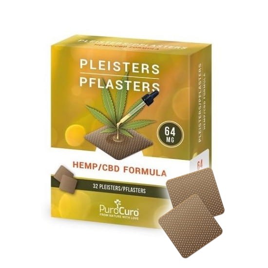 Plastry-CBD-PuroCuro-2048mg-CBD Plastry CBD PuroCuro (32 x 64mg ekstraktu z konopi CBD)