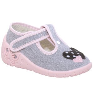 ZETPOL kapcie dziewczęce Basia szara