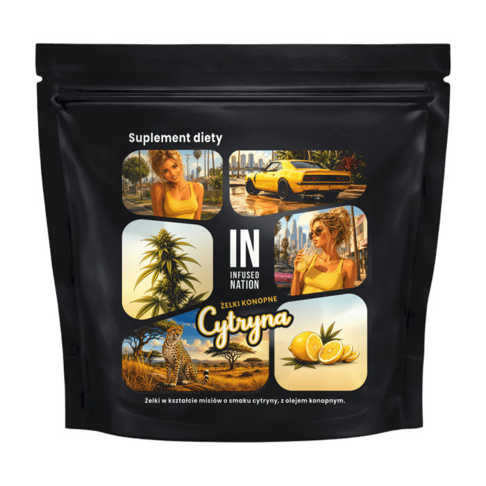 żelki cytrryna Żelki konopne Cytryna Infused Nation 140g